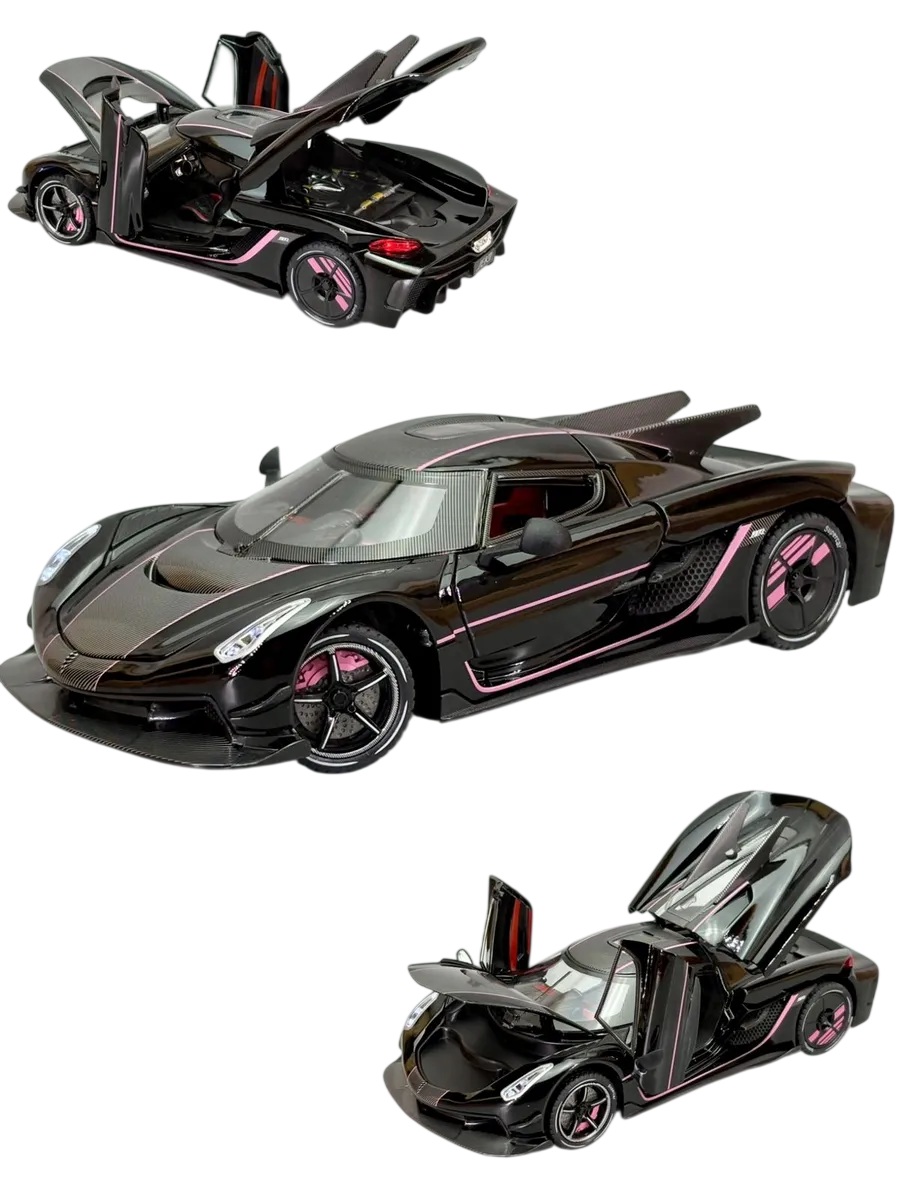 Машинка металлическая Koenigsegg Jesko Absolut 1:24 Black