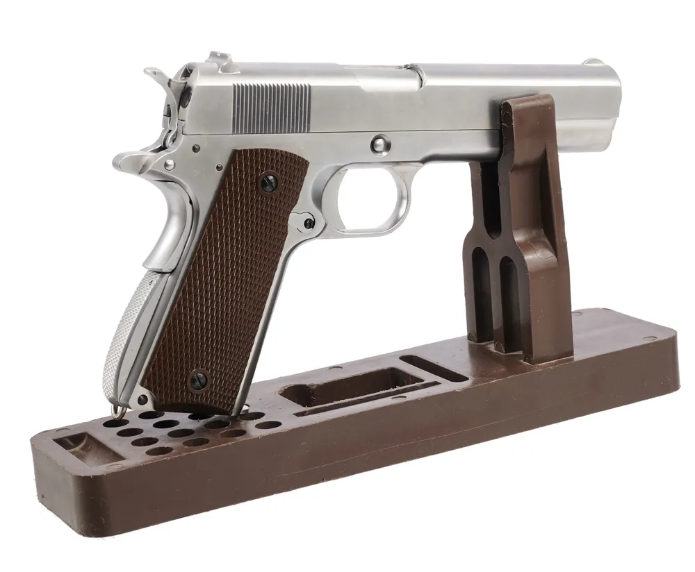 Страйкбольный пистолет WE Colt M1911A1 Gen 2 CO₂ Silver (WE-E017C-SV) — блоубэк, 6 мм