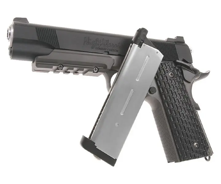 Страйкбольный пистолет Tokyo Marui Colt M1911A1 Night Warrior — GBB, 6 мм, Hop-Up, Picatinny