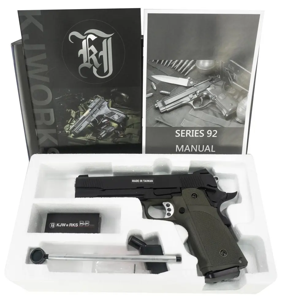 Страйкбольный пистолет KJW KP-05 Hi-Capa 6 (GAS) — ODG, GBB, 6 мм