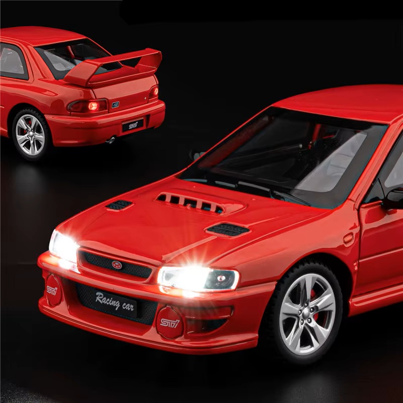 Машинка металлическая Subaru Impreza WRX STI 1:24 RED