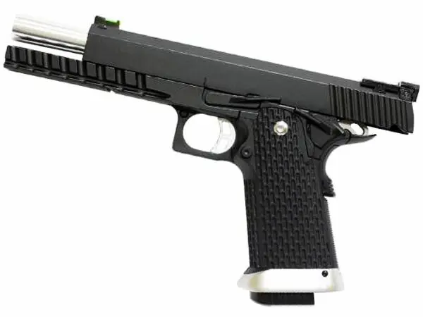Страйкбольный пистолет KJW Colt M1911 Hi-Capa 6 (KP-06) — CO₂, GBB, чёрный, 6 мм