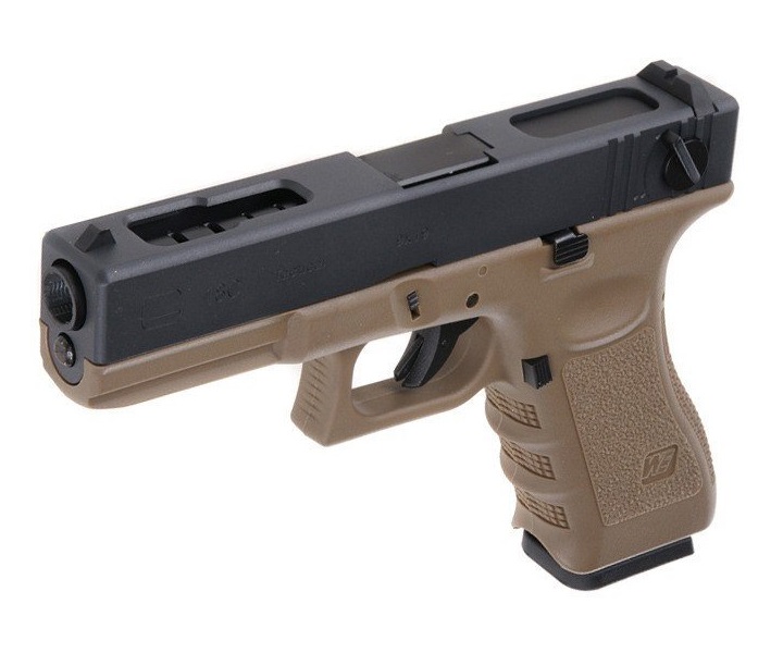 Страйкбольный пистолет WE Glock-18 Gen.3 Tan (WE-G002A-TAN)