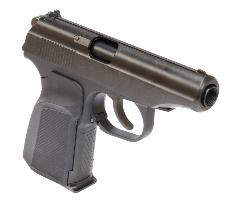 Страйкбольный пистолет WE Makarov 654K Black, с глушителем (WE-MA001-BK)