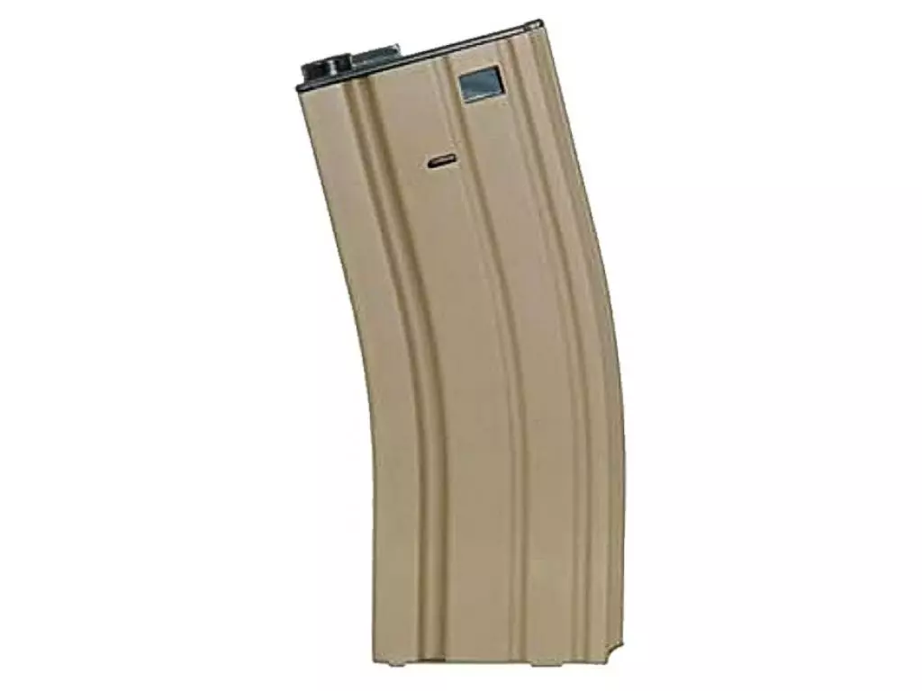Магазин бункерный CYMA M012A для M4/M16, Hi‑Cap на 300 шаров, цвет Tan (песочный)