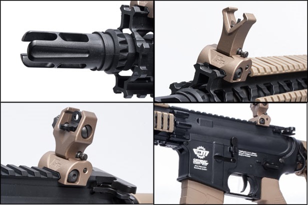 Страйкбольный автомат G&G CM18 MOD1 Black/Desert (EGC-18P-MD1-BNB-NCM)