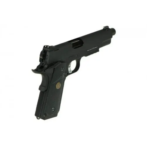 Страйкбольный пистолет KJW Colt M1911 M.E.U. (KP-07-TBC.GAS) — чёрный, GBB, 6 мм
