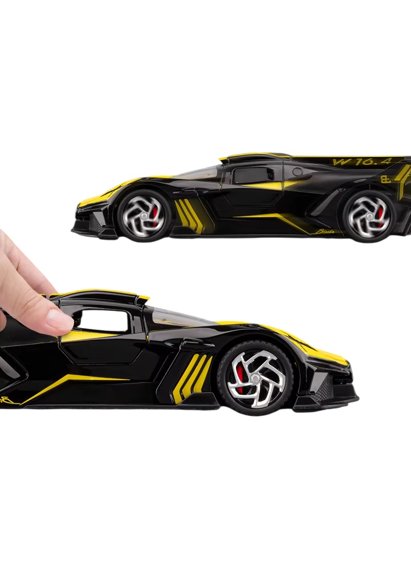 Коллекционная машинка Bugatti Bolide 1:32 Yellow