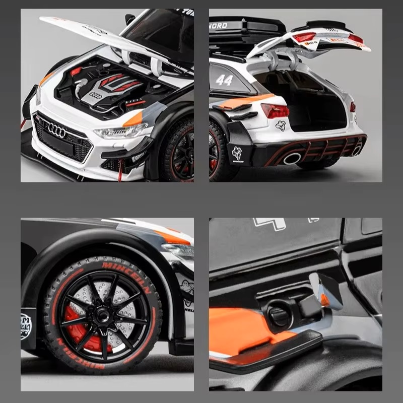 Коллекционная машинка Audi RS6 Avant DTM 1:24 GRAY