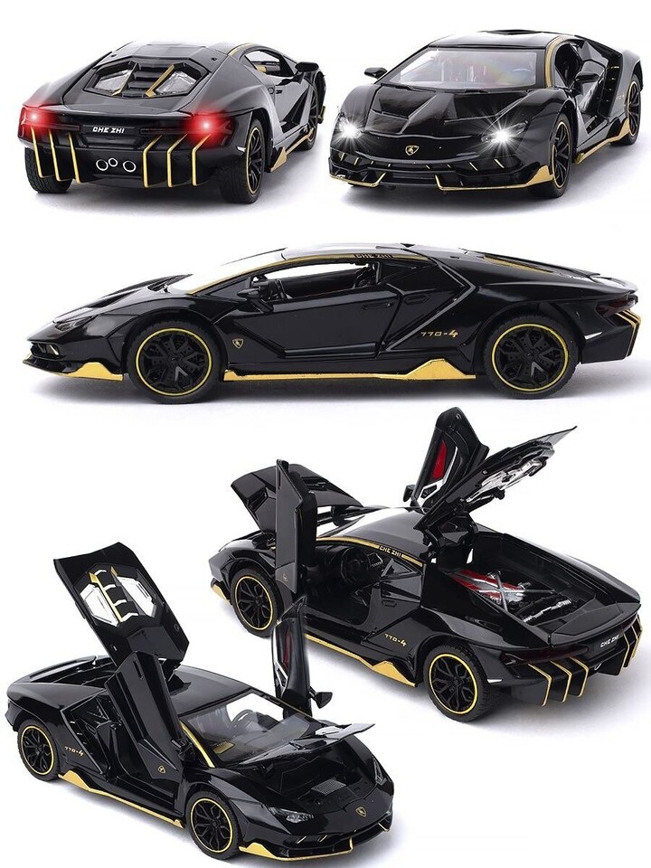 Металлическая машинка Lamborghini Revuelto 1:32 Black