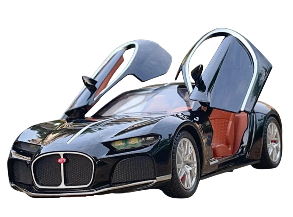 Машинка металлическая Bugatti Atlantic 1:24 Black