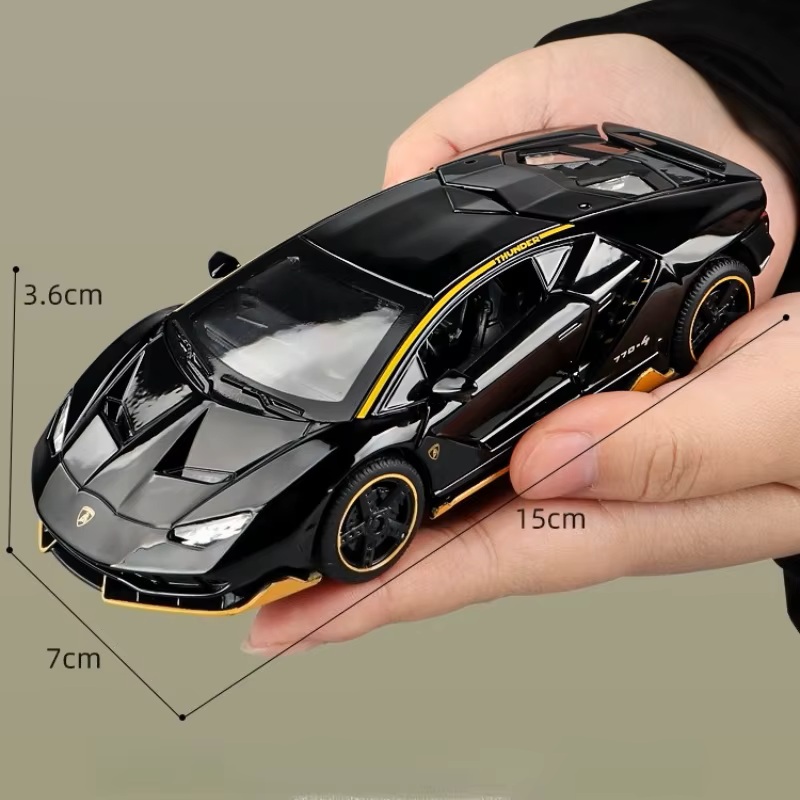 Металлическая машинка Lamborghini Revuelto 1:32 Black