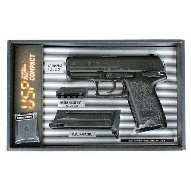 Страйкбольный пистолет Tokyo Marui HK USP Compact — GBB, регулируемый Hop-Up, лёгкий корпус