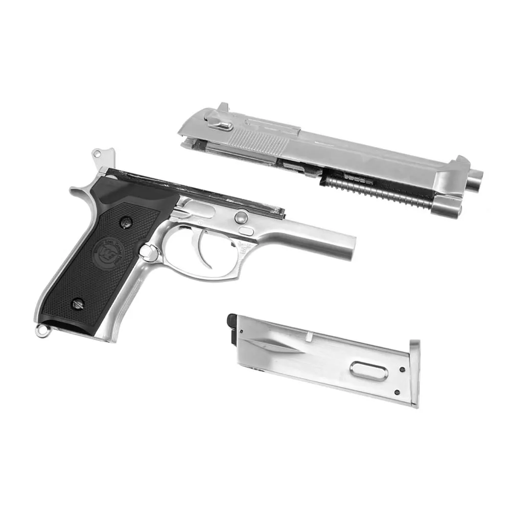Страйкбольный пистолет WE Beretta M92F Auto Silver