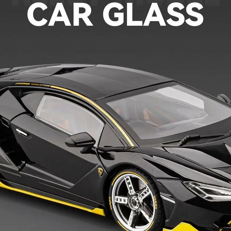 Машинка металлическая Lamborghini Centenario 1:18 черная