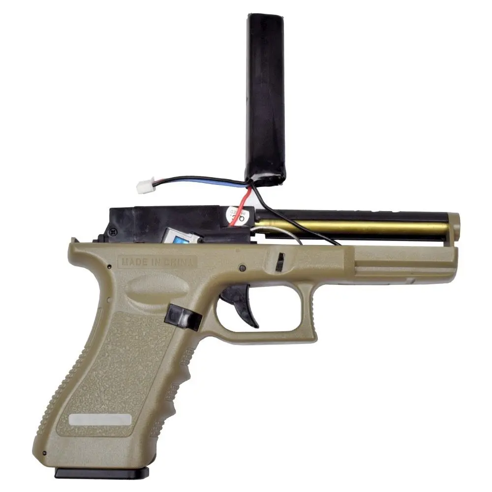 Страйкбольный пистолет Cyma Glock 18C AEP Tan (CM030S) зарядка через USB Tan