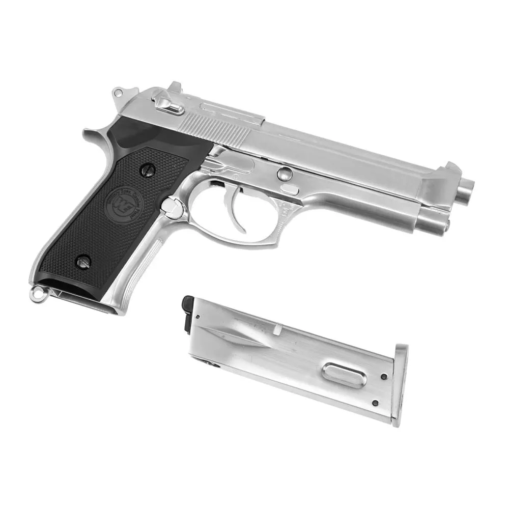 Страйкбольный пистолет WE Beretta M92F Auto Silver