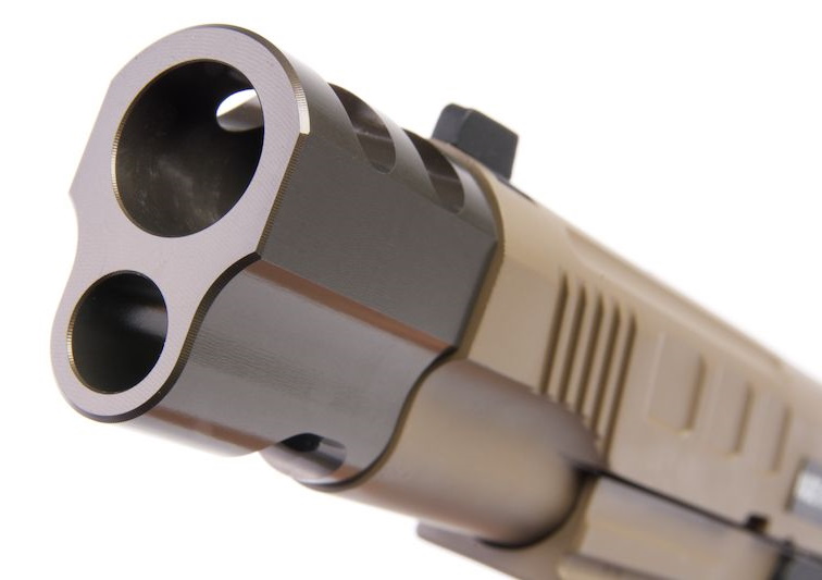 Страйкбольный пистолет KJW Colt 1911/M45A1 Gas FDE, удлин. ствол (KP-16.GAS)