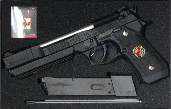 Пистолет WE M92SP-L1 Beretta M92F Samurai Edge Extended Black Grip S.T.A.R.S (металл)