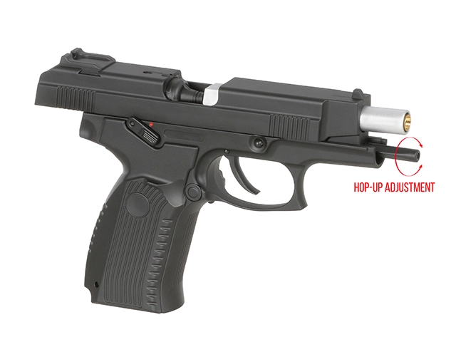 Страйкбольный пистолет CYMA CM.136 «Грач» — AEP/EBB, LiPo в магазине, Hop-Up, 6 мм