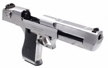 Страйкбольный пистолет WE Desert Eagle Silver (GAS, GBB, WE-950507)