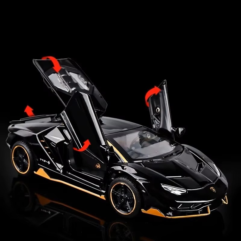 Металлическая машинка Lamborghini Revuelto 1:32 Black