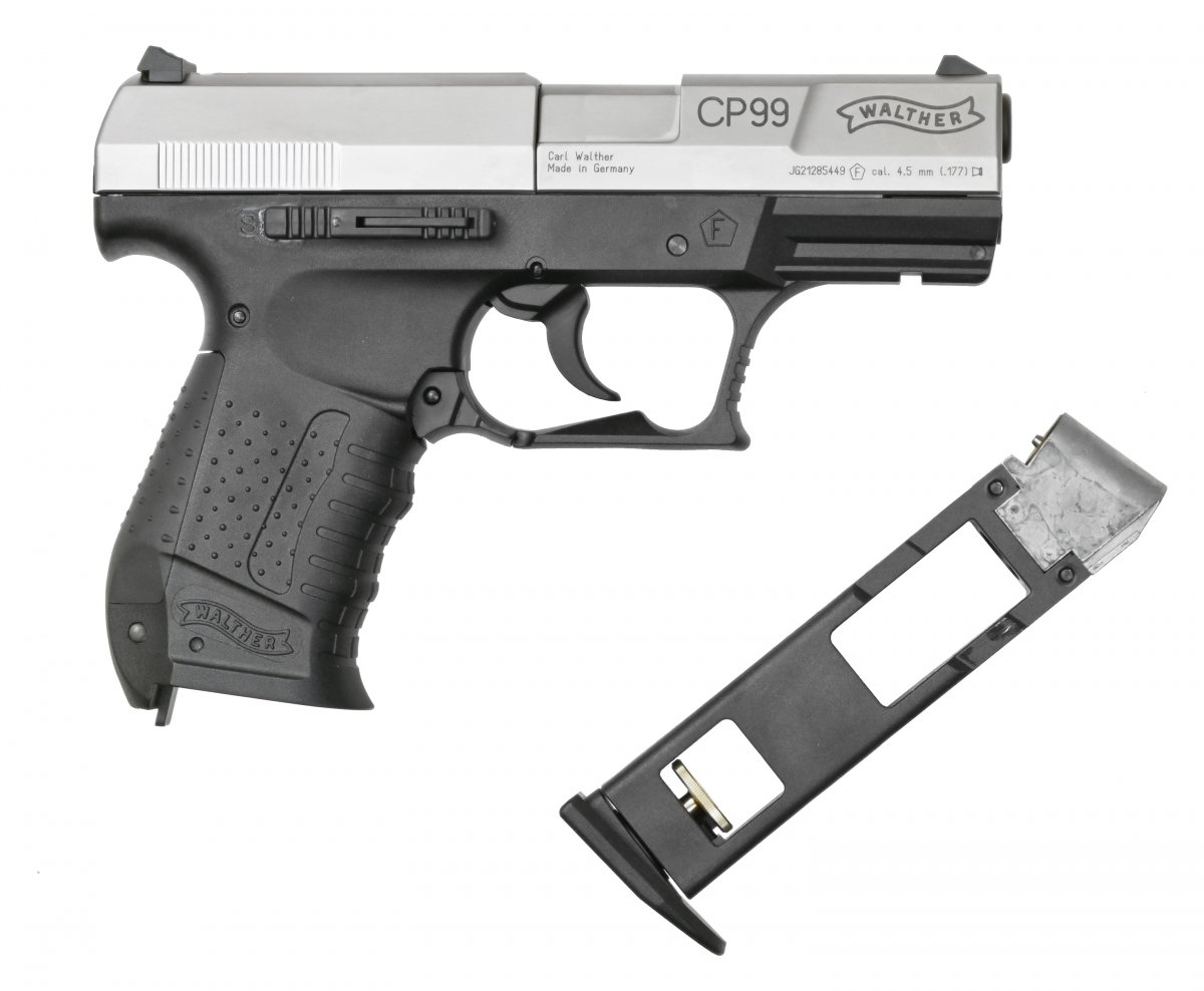 Пневматический пистолет Umarex Walther CP99 Nickel