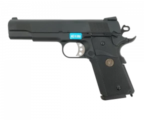 Страйкбольный пистолет WE Colt M1911A1 M.E.U. Black (WE-E008A-BK)