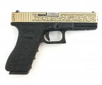 Страйкбольный пистолет WE Glock-18 Gen.3 Bronze, с гравировкой (WE-G002BOX-BR)