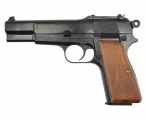 Страйкбольный пистолет WE Browning Hi-Power (WE-B005) — чёрный, газовый GBB, 6 мм