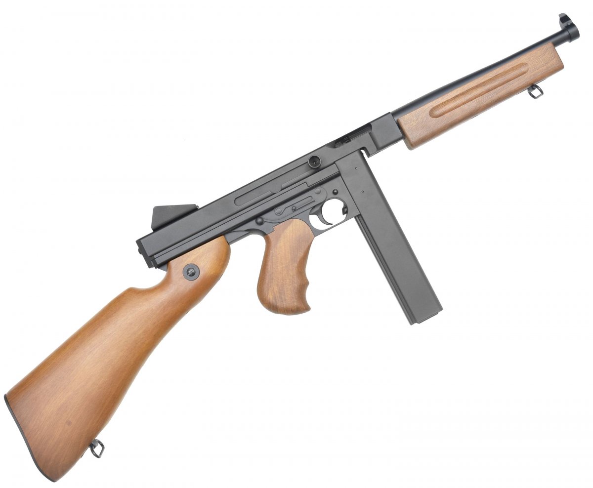 Страйкбольный автомат Cyma Thompson M1A1 CM033 (6 мм, ремень)