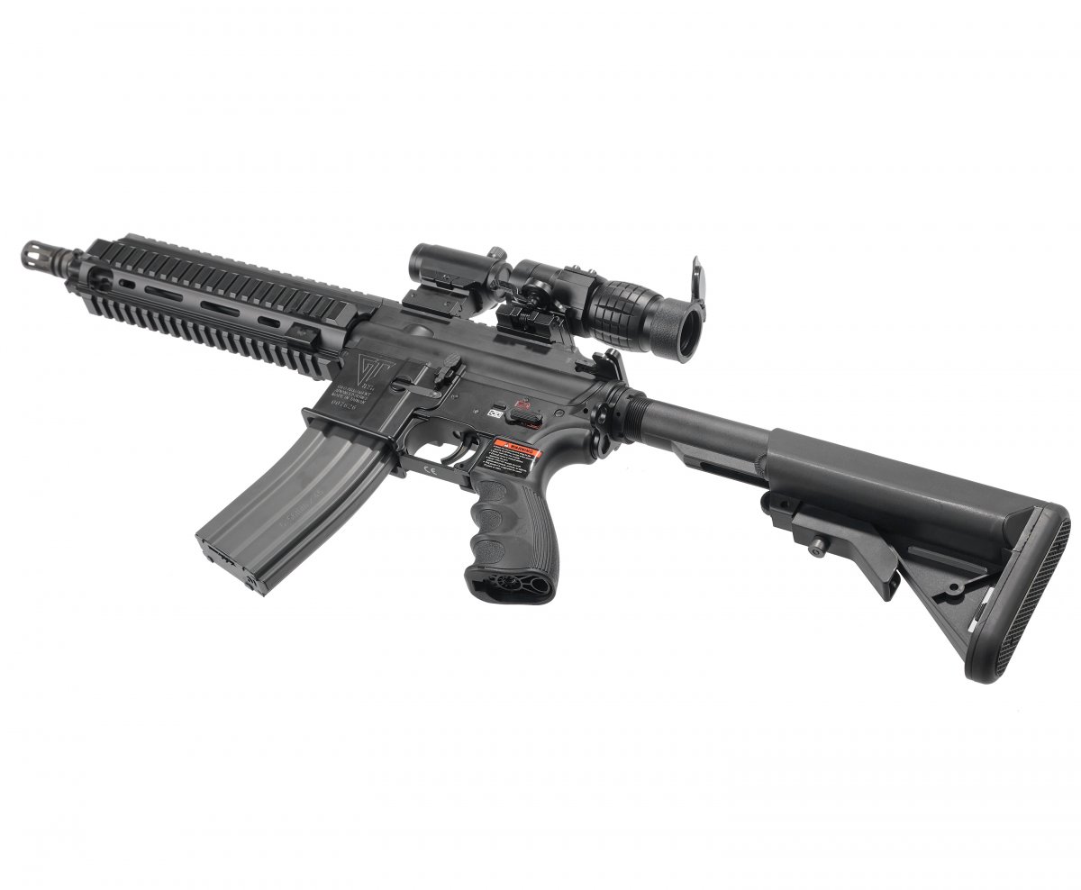 Страйкбольный автомат G&G T4-18 Black (HK416) TGR-418-SHT-BBB-NCM