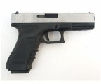 Страйкбольный пистолет WE Glock-18 Gen.4 Silver, сменные накладки (WE-G002B-SV)