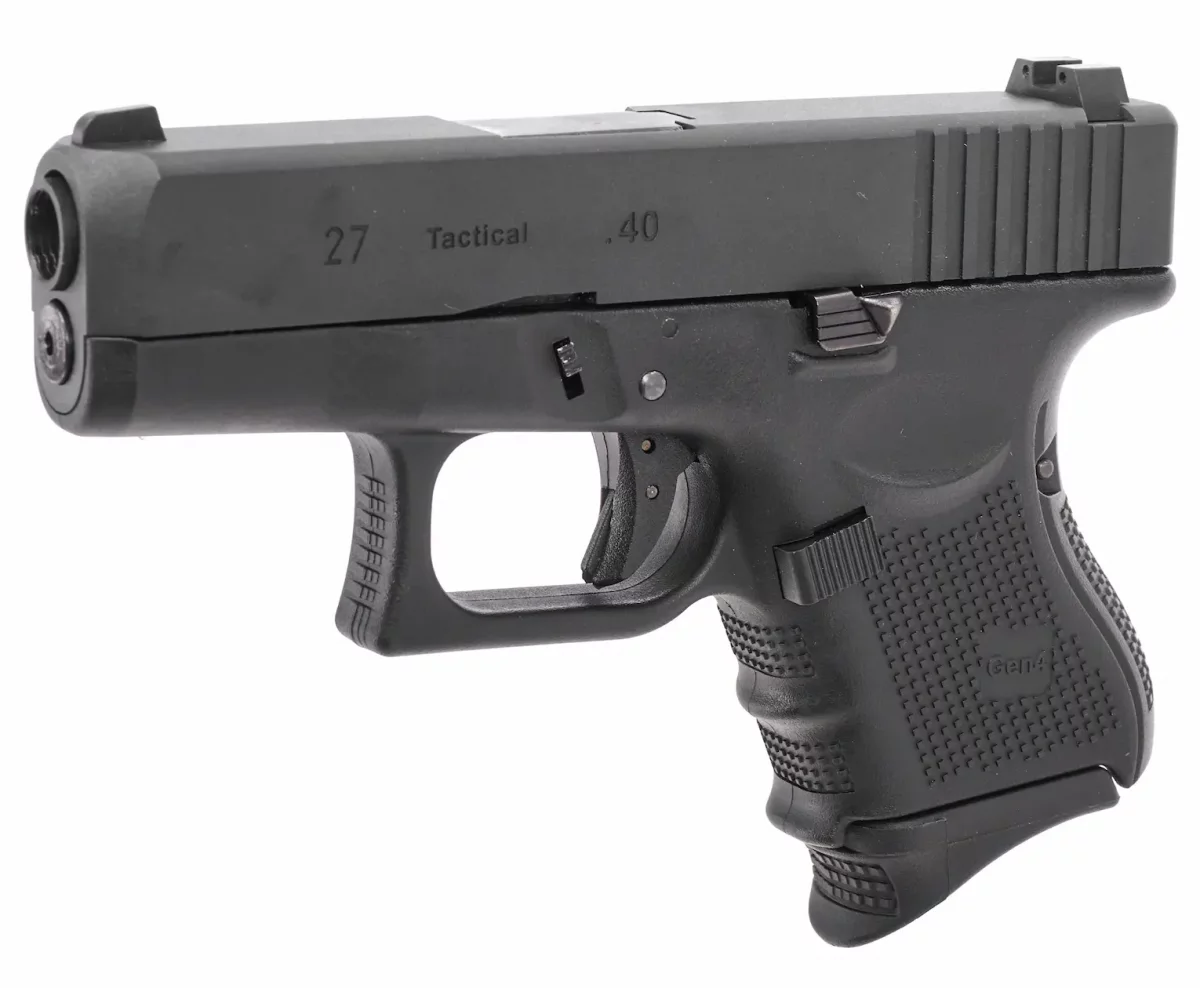 Страйкбольный пистолет WE Glock 27 Gen4 (6 мм, ГББ, Green Gas, WE-G006B-BK)
