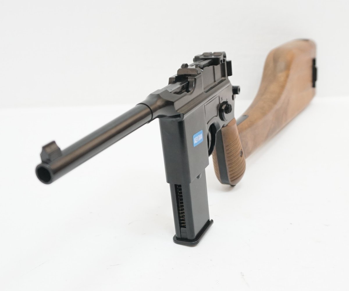 Страйкбольный пистолет WE Mauser 712, кобура-приклад (WE-712-BK)