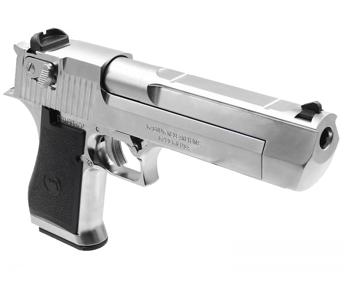 Страйкбольный пистолет WE Desert Eagle Silver (GAS, GBB, WE-950507)
