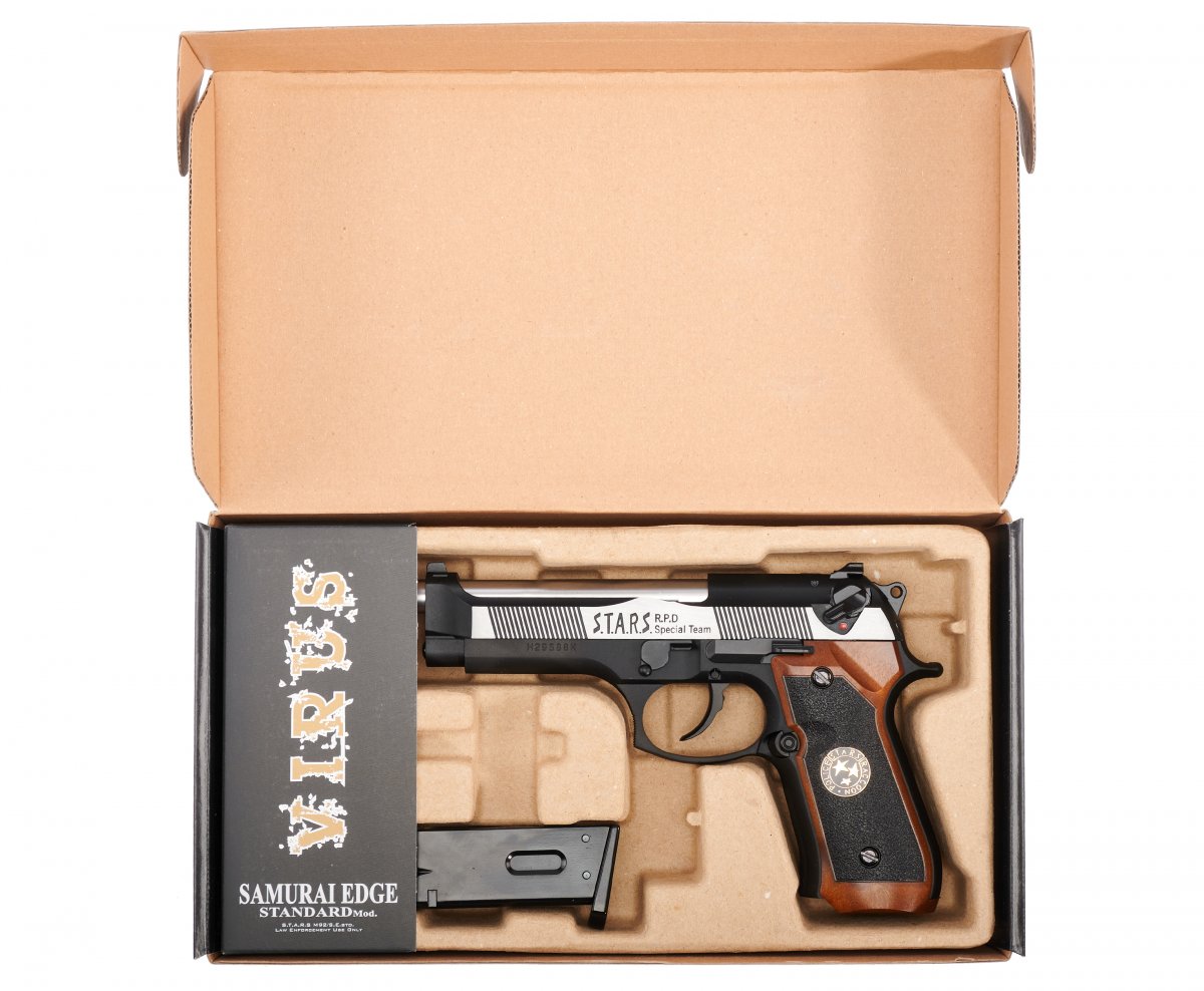 Пистолет WE-M92SPS-BK 2T Beretta M92 BioHazard S.T.A.R.S