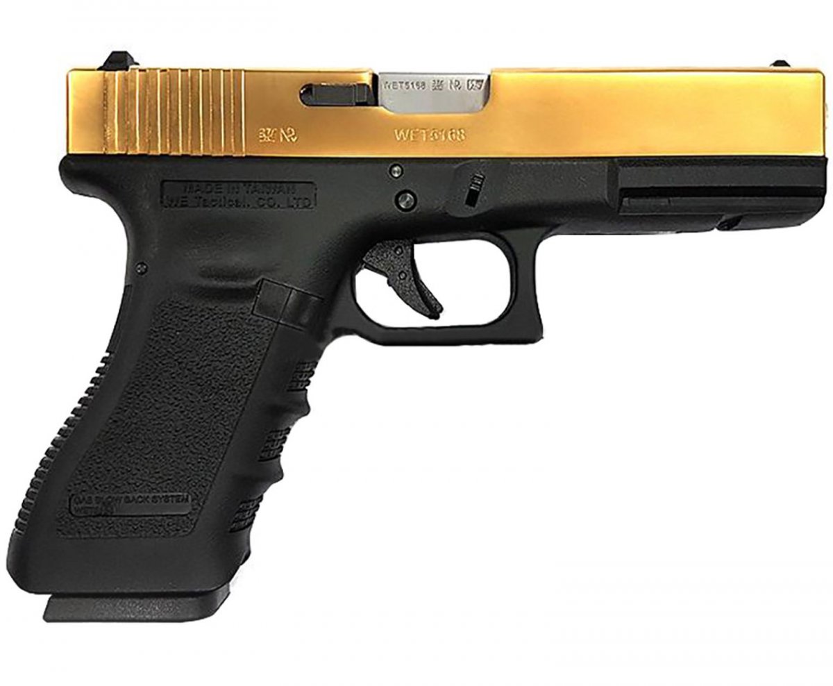 Страйкбольный пистолет WE Glock-18 Gen.3 Titanium Gold (WE-G002A-TG)