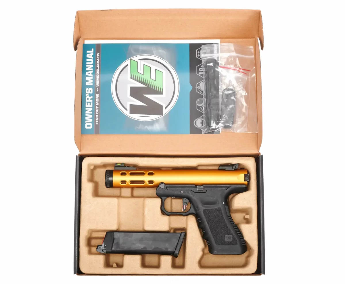 Страйкбольный пистолет WE Galaxy (Gold, 6 мм, GBB, Gas, WE-GX01A-GD)