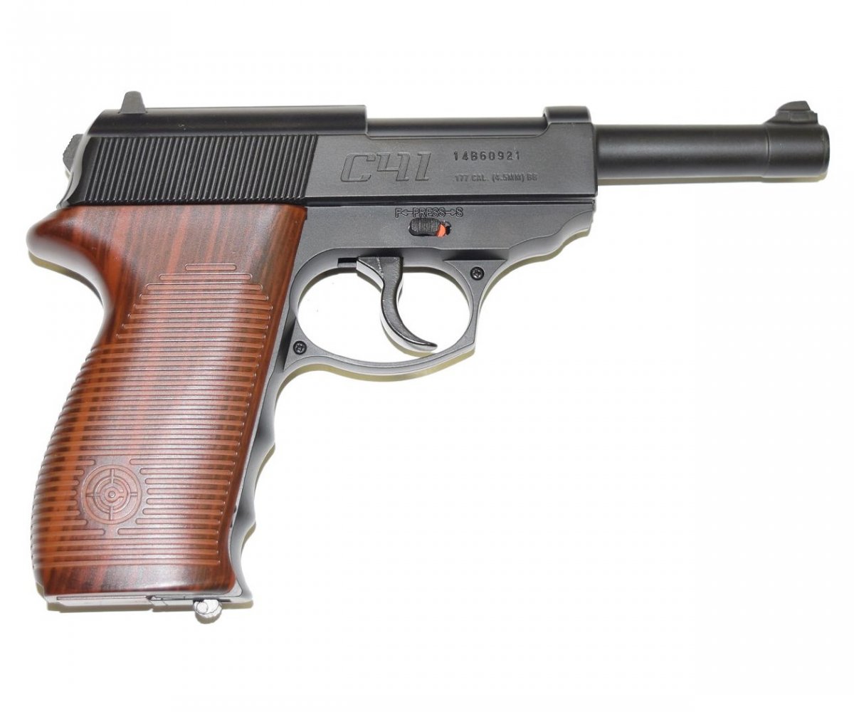 Пневматический пистолет Crosman C41 (Walther P.38)