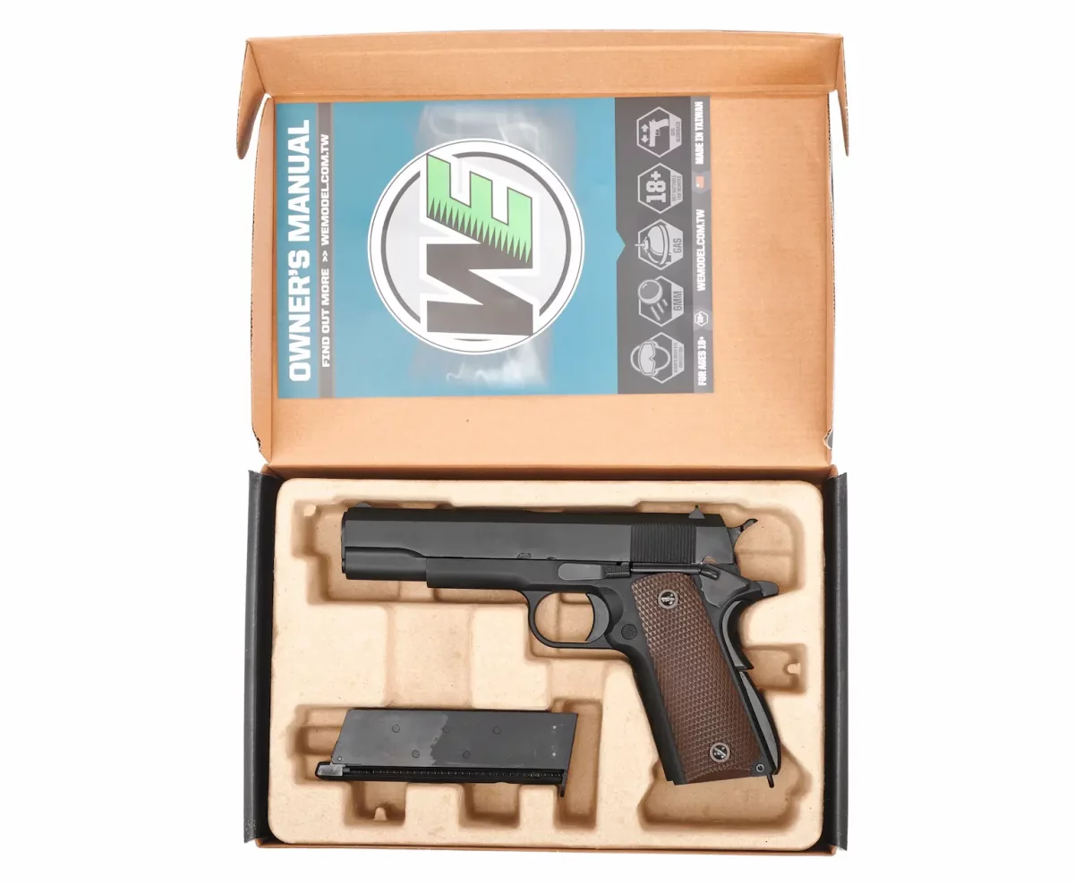 Страйкбольный пистолет WE Colt M1911A1 (6 мм, Gas, Blowback, WE-E001A)