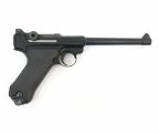 Страйкбольный пистолет WE Luger P08 6” Black (WE-P002)
