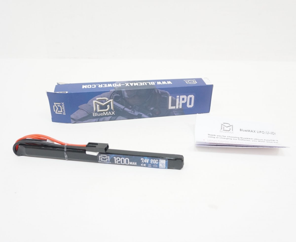 Аккумулятор Li-Po BlueMax 7.4V 1200mAh 20C AK stick (185x17x11.5 мм, Т-разъем (5023)