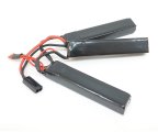 BlueMax 11.1V Lipo 3300mAh 20C трехлепестковый 17*19*130 Аккумулятор BlueMAX Li-Po 11.1V 3300mah 20C, 3 x (128x21x19) мм (триплет)
