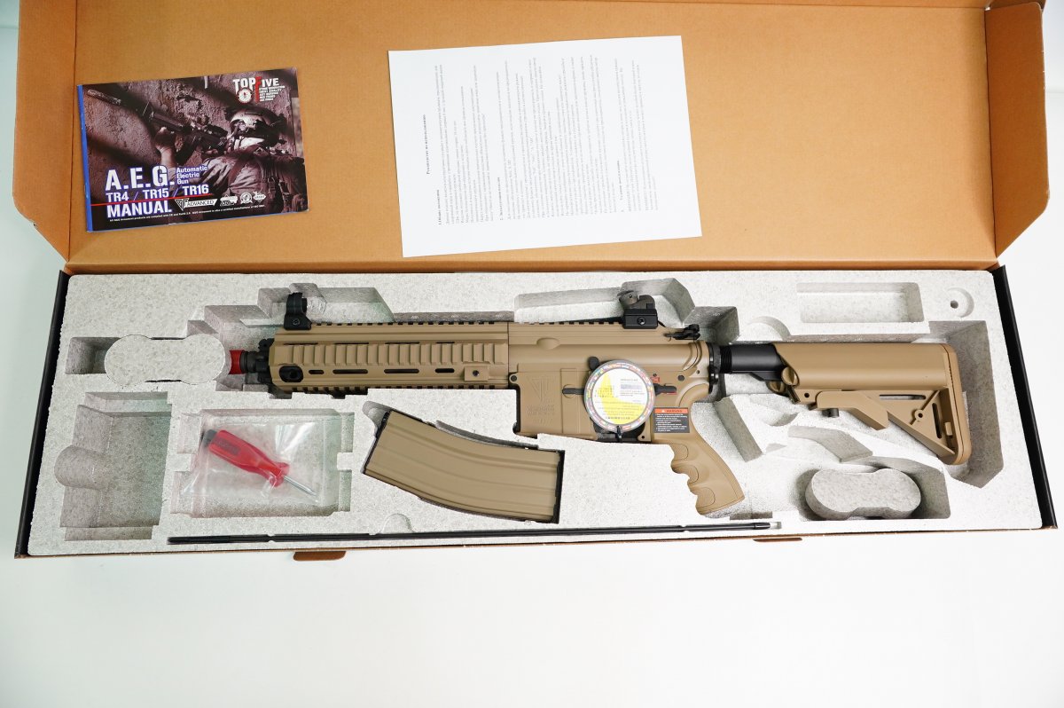 Страйкбольный автомат G&G HK416 Light Desert (TR4-18) TGR-418-SHT-DBB-NCM