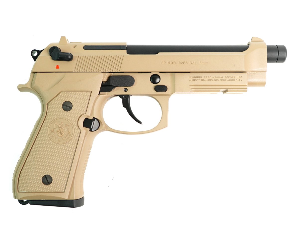 Страйкбольный пистолет G&G Beretta GPM92 Desert Tan EU (GAS-GPM-92F-DBB-ECM)