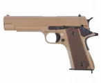 Страйкбольный пистолет Cyma Colt 1911 TAN AEP (CM.123TN)