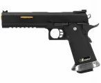 Страйкбольный пистолет WE Colt M1911 Hi-Capa 6 (WE-H018WETA2-BKGD) — Black/Gold, GBB, 6 мм, с возможностью CO₂