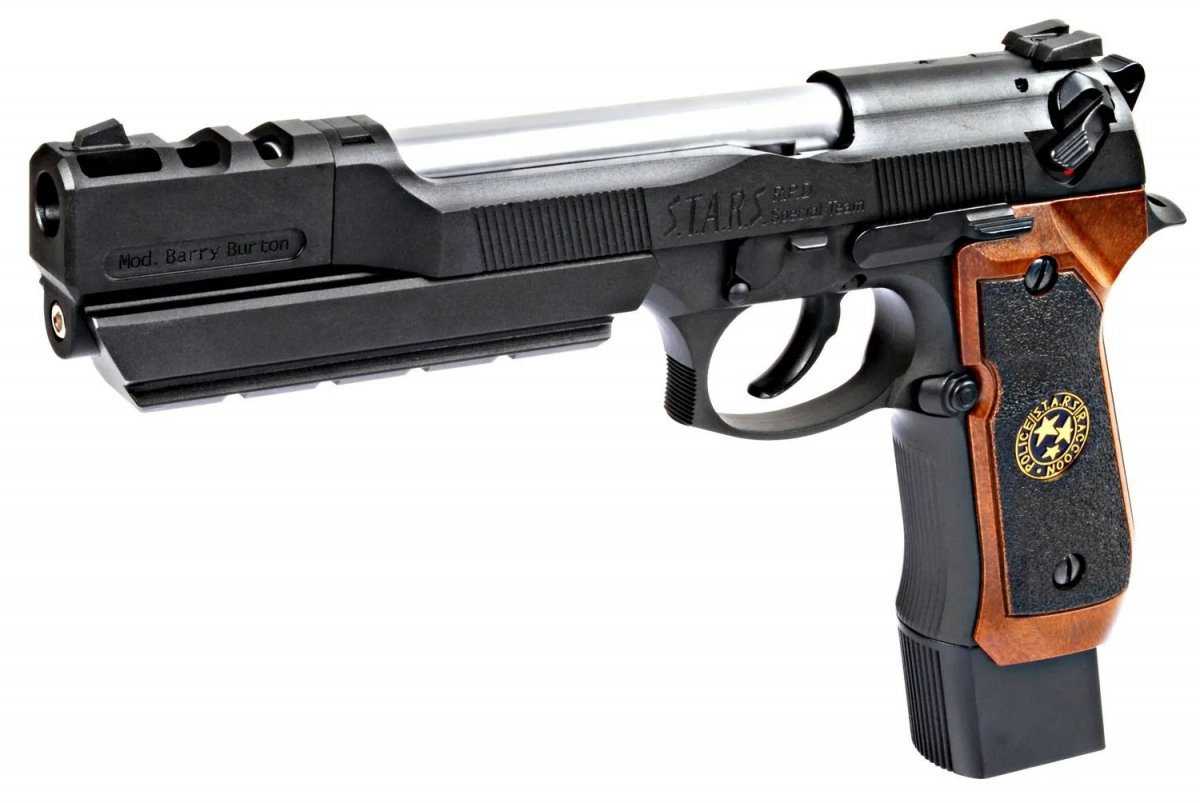 Страйкбольный пистолет WE Beretta M92F (Biohazard, WE-M92-SPL-1 - Brown)