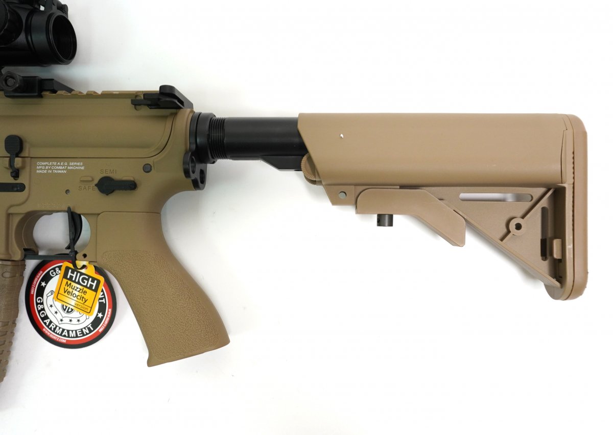 Страйкбольный автомат G&G CM16 R8-L Desert, с прицелом (EGC-16P-R8L-DNB-NCM)